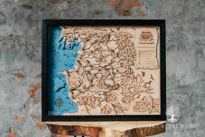 Neverland 3D Wooden Map