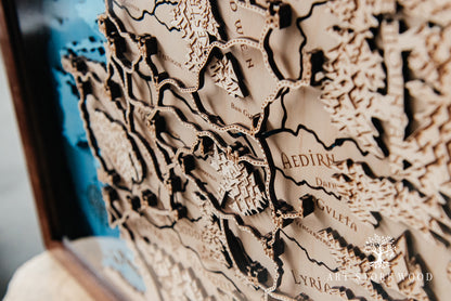 Neverland 3D Wooden Map